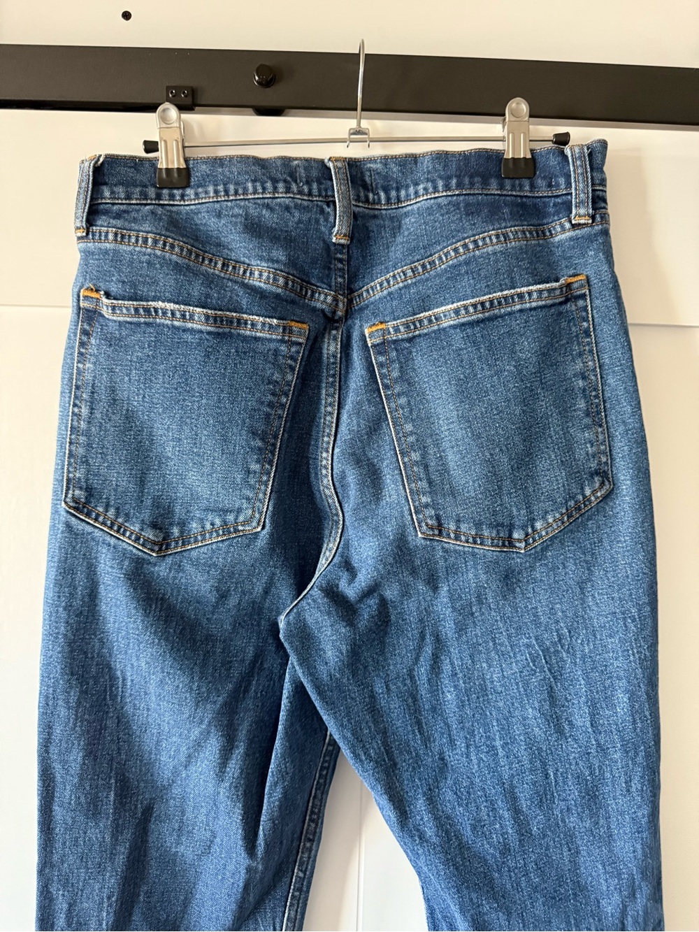Abercrombie & Fitch Women’s The Slim Straight Ultra High Rise Blue Jeans - Picture 8 of 11